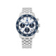 Tommy Hilfiger 1792157 muški sat TH 85 Chronograph Silver Tone Stainless Steel Navy Blue Detail 41mm