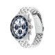 Tommy Hilfiger 1792157 muški sat TH 85 Chronograph Silver Tone Stainless Steel Navy Blue Detail 41mm