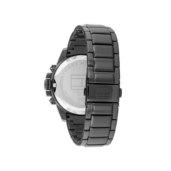 Tommy Hilfiger 1792218 muški sat Jameson Multifunkcionalni Sportsko Elegantni Black Stainless Steel Deep Gray Dial 43mm