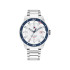 Tommy Hilfiger 1792227 muški sat REMY Classic Line Elegant Silver Stainless Steel Blue Detail White Dial 43mm