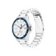 Tommy Hilfiger 1792227 muški sat REMY Classic Line Elegant Silver Stainless Steel Blue Detail White Dial 43mm