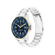 Tommy Hilfiger 1792229 muški sat REMY Classic Line Elegant Silver Stainless Steel Gold Detail Deep Blue Dial 43mm