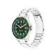 Tommy Hilfiger 1792230 muški sat REMY Classic Line Elegant Silver Stainless Steel Gold Detail Fresh Green Dial 43mm