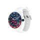 Tommy Hilfiger 1792231 muški sat Regatta Chronograph White Silicone Red Detail Marine Blue Dial 44mm 10ATM