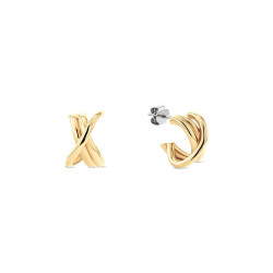 Tommy Hilfiger 2780993 minđuše Gold Tone Silver Stainless Steel