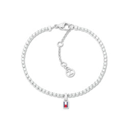 Tommy Hilfiger 2781092 narukvica TH Tennis Silver Tone Stainless Steel 19cm Crystal Effect Timeless Elegance