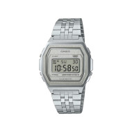Casio Vintage A1000A-7 unisex Metal Premium Edition Silver Tone