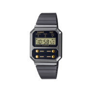Casio Vintage A100WEGG-1A2 unisex Monochrome Gun Metal