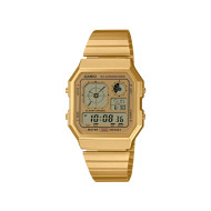 Casio Vintage A130WEG-9A  unisex Futuristic Gadget Edition Gold Tone