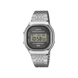 Casio Vintage A140WE-8A unisex Oversized Oval Digital Silver Tone 36mm NEW EDITION