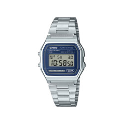 Casio Vintage A158WEA-2 unisex Everyday Classic Metal Finish Blue Dial