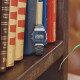 Casio Vintage A158WEA-2 unisex Everyday Classic Metal Finish Blue Dial