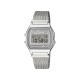Casio Vintage A158WEM-7 unisex Refined Mesh Classic Light Gray