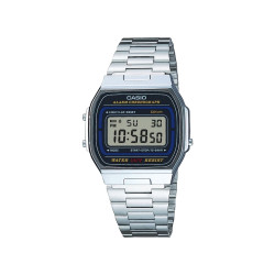 Casio Vintage A164WA-1V unisex Everyday Classic Metal Finish Deep Blue detail