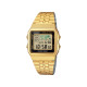 Casio Vintage A500WGA-1 unisex Full Digital Classic Gold Tone Fresh Green detail