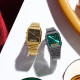 Casio Vintage AQ-230EGG-3A unisex Analog-Digital Minimalist Gunmetal Tone Dark Green-Blue Sunray effect