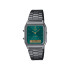 Casio Vintage AQ-230EGG-3A unisex Analog-Digital Minimalist Gunmetal Tone Dark Green-Blue Sunray effect
