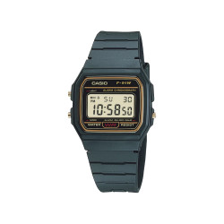 Casio Vintage F-91WG-9 unisex Legendary Slim Digital Micro Light Iconic desing Gold detail