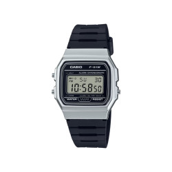 Casio Vintage F-91WM-7A unisex Legendary Slim Digital Micro Light Iconic desing Black Silver detail