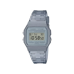 Casio Vintage F-91WS-8 ženski Legendary Slim Digital Micro Light Iconic desing All Laight Grey Transparent