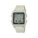 Casio Vintage LF-30W-8A unisex World Map Digital Eco-Friendly Bio-Based Resin Off White