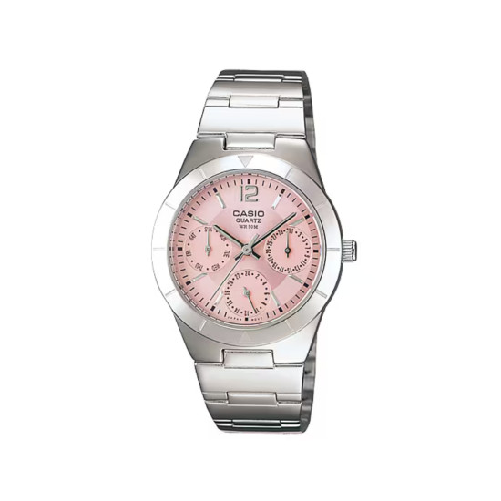 Casio LTP-2069D-4A ženski sat Day Date Light Pink Dial