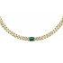 Chiara Ferragni J19AUW29 ogrlica Bossy Chain Gold Tone Emerald Green Stone