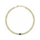 Chiara Ferragni J19AUW29 ogrlica Bossy Chain Gold Tone Emerald Green Stone