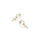 Chiara Ferragni J19AWC24 minđuše Croos With Small Pearl Gold Tone