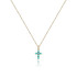 Chiara Ferragni  J19AYT01 ogrlica Croos Turquoise Small 18k Gold Plated Stainless Steel 