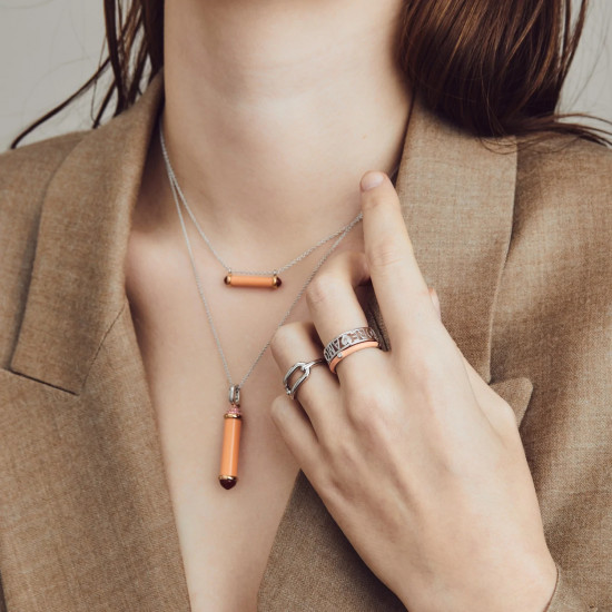 TI SENTO 12225CP/52 prsten Classic White Zirconia 2mm Sterling Silver 925 Enamel Coral Pink Veličina 52