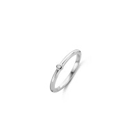 TI SENTO 12249ZI/48 prsten Classic White Zirconia 2mm Sterling Silver 925 Platinum Plated Veličina 48