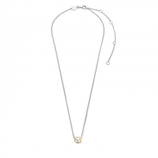 TI SENTO 34007YP/42 ogrlica Shell Pearl Yellow gold plated 8mm Sterling Silver 925