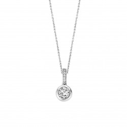 TI SENTO 6739ZI ogrlica Classic Round Zirconia 925 Sterling Silver Minimalistic