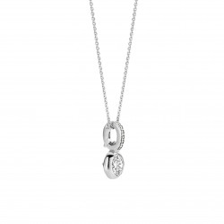 TI SENTO 6739ZI ogrlica Classic Round Zirconia 925 Sterling Silver Minimalistic