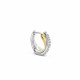TI SENTO 7667ZY mindjuše alke Zirconia Crossover 925 Sterling Silver Yellow Gold Plated 13mm