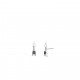 TI SENTO 7820BO mindjuše  Arrow Stud Black Oniks Detail Silver 925 15mm