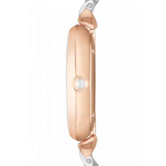 Emporio Armani AR1926 ženski sat Elegant Two Tone Rose Gold Stainless Steel White Pavé Dial 32mm Bestseller