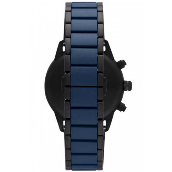 Emporio Armani AR70001 muški sat Mario Chronograph Black and Blue Color 43mm