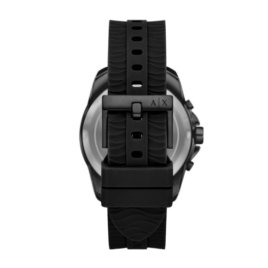 Armani Exchange AX1961 muški sat A|X Spencer Silicone Black Dial 44mm 10ATM