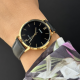 Casio LTP-VT01GL-1B ženski sat Minimalist Classic kožni kaiš Black