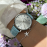 Casio LTP-VT01L-7B3 ženski sat Minimalist Classic kožni kaiš Turquoise