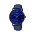 Casio MTP-VT01BL-2B unisex sat Minimalist Grande Deep Blue kožni kaiš Cobalt Blue Dial 40mm