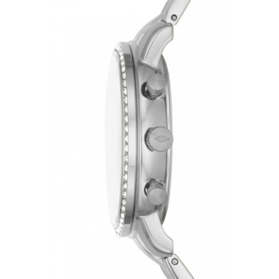 Fossil ES5217 ženski sat Neutra Chronograph Silver Tone Mother of Pearl Dial 36mm