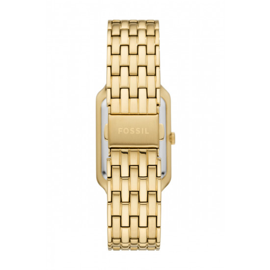 Fossil ES5304 ženski sat Raquel pravougaono kućište Gold Tone Cirkon Mother of Pearl Dial Roman Numerals 26mm