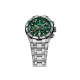 Festina F20670/2 muški sat Chrono Bike Chronograph Silver Stainless Steel Fresh Green Dial 44mm Orange Detail 10ATM