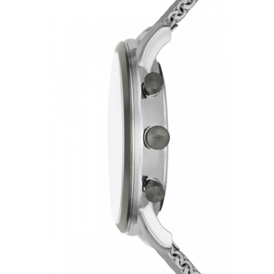 Fossil FS5944 muški sat Minimalist Monochromatic All Graphite Gray Mesh Band