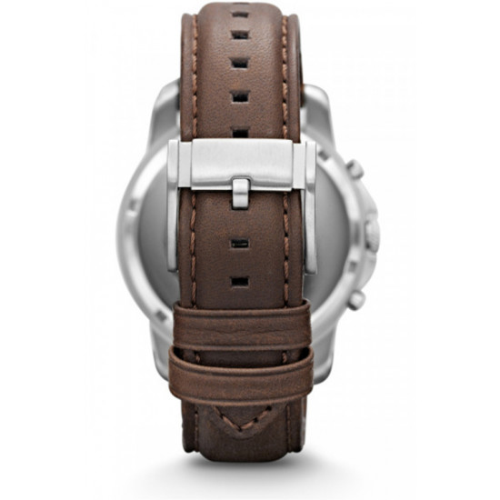 Fossil FS4735 muški sat Grant Chronograph Bestseller Classic Roman Numerals kožni kaiš Brown Champagne Dial Edition 44mm