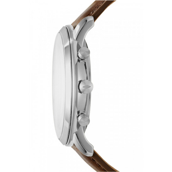 Fossil FS5380 muški sat Neutra Chronograph Brown kožni kaiš Champagne Dial Edition 43mm
