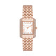 Michael Kors MK4743 ženski sat Petite Emery Pavé Rose Gold Tone Pravougaono kućište Roman Numeral